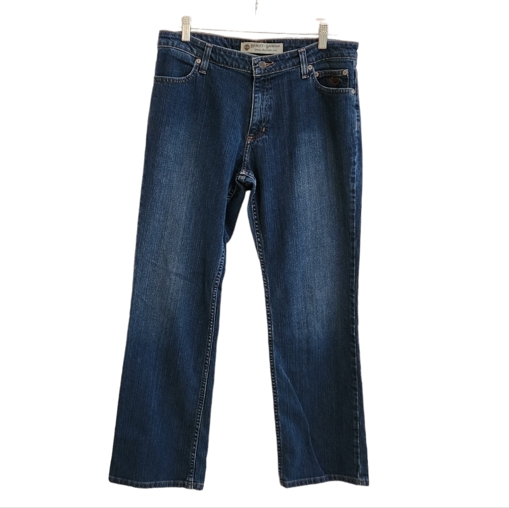 💜 Harley Davison High Rise Straight Leg Jeans